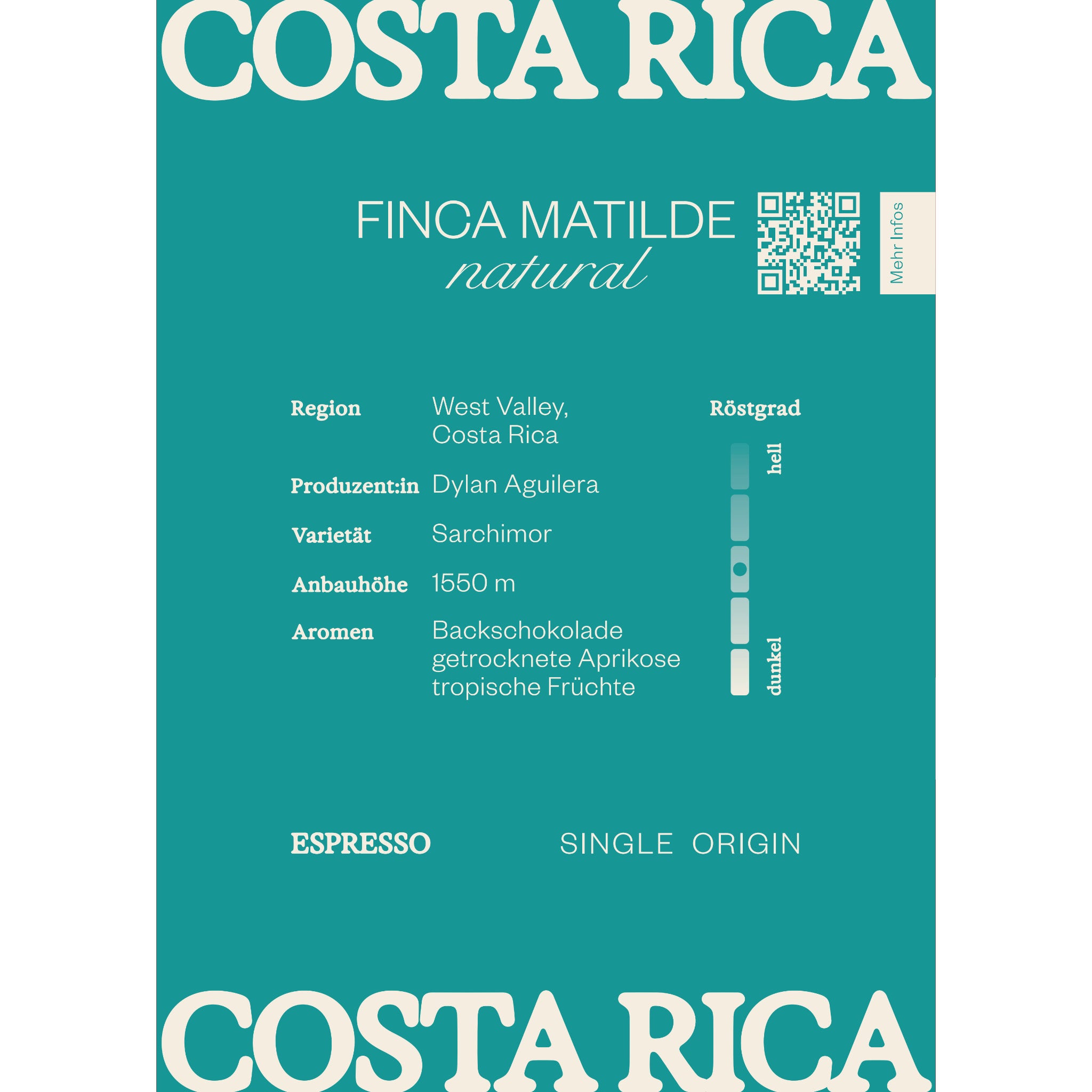 Costa Rica Finca Matilde Infokarte