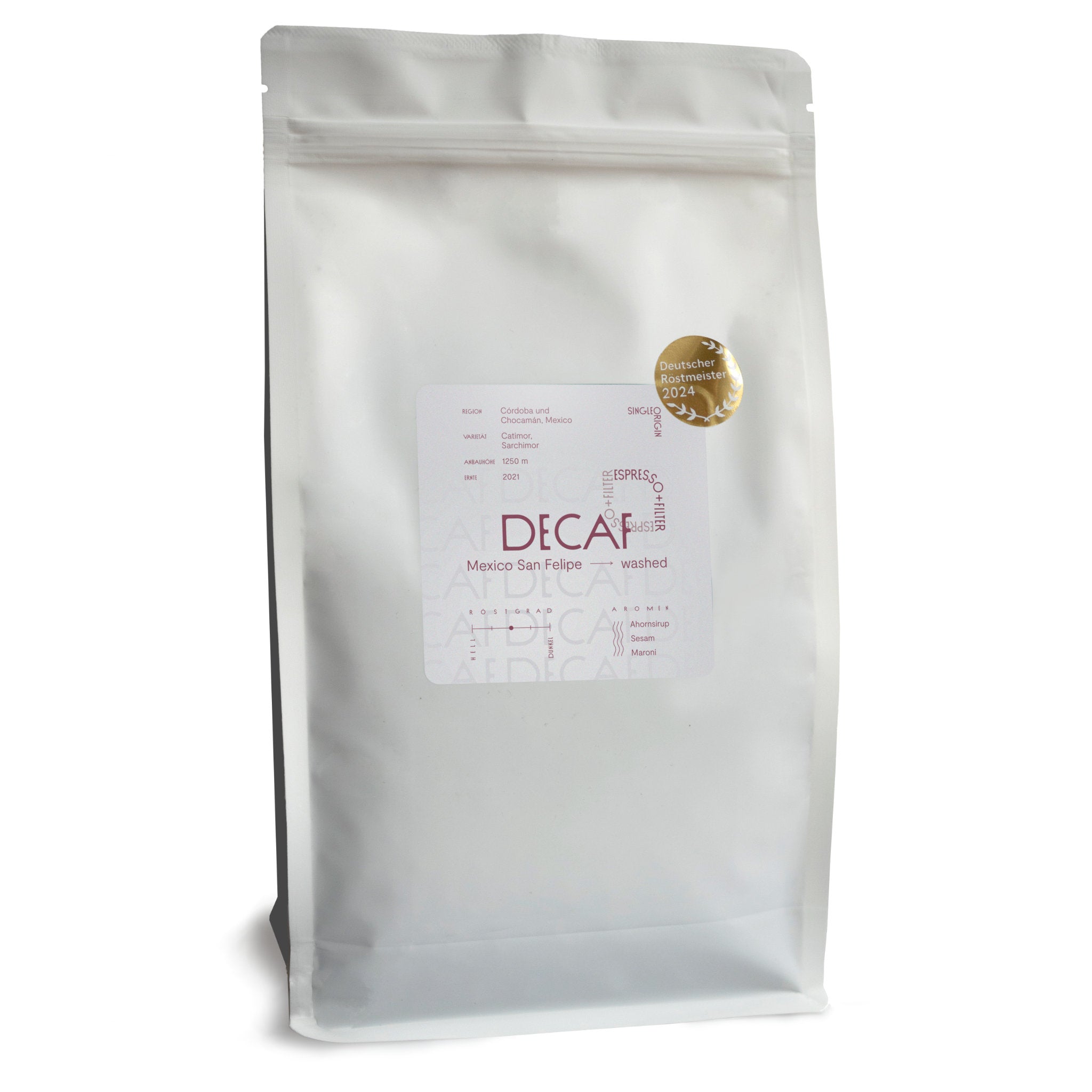 DECAF Mexico entkoffeinierter Espresso & Filterkaffee