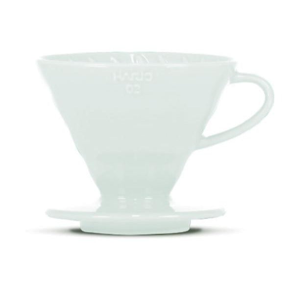 Hario V60 02 Dripper „Colour Edition“, Porzellan in hellblau.