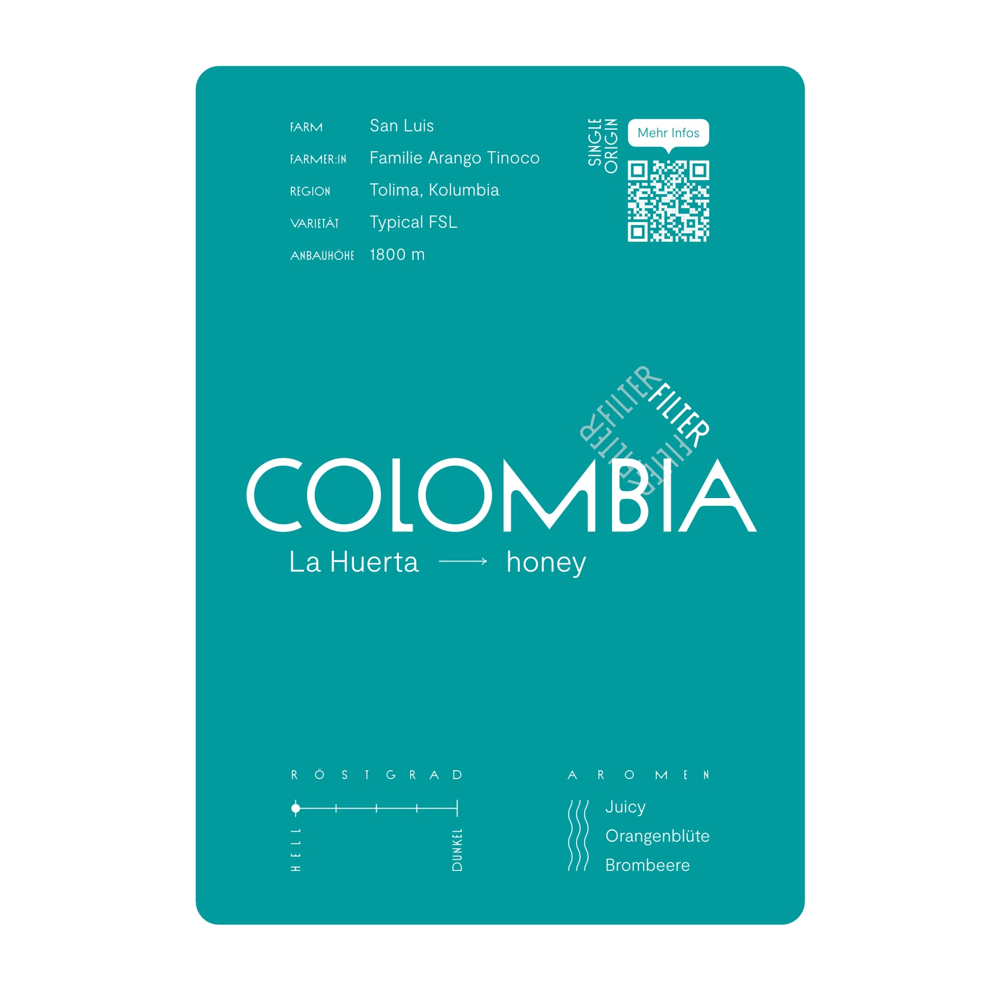 COLOMBIA La Huerta Filterkaffee