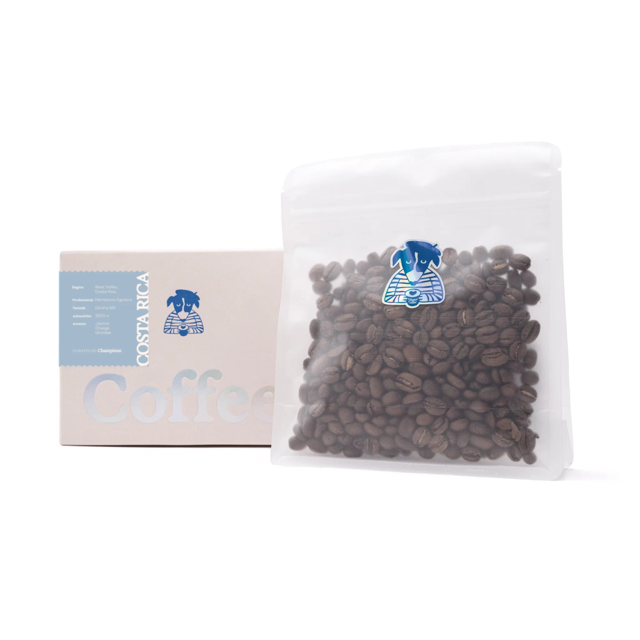 Produktverpackung Costa Rica Naranjo mit Beutel