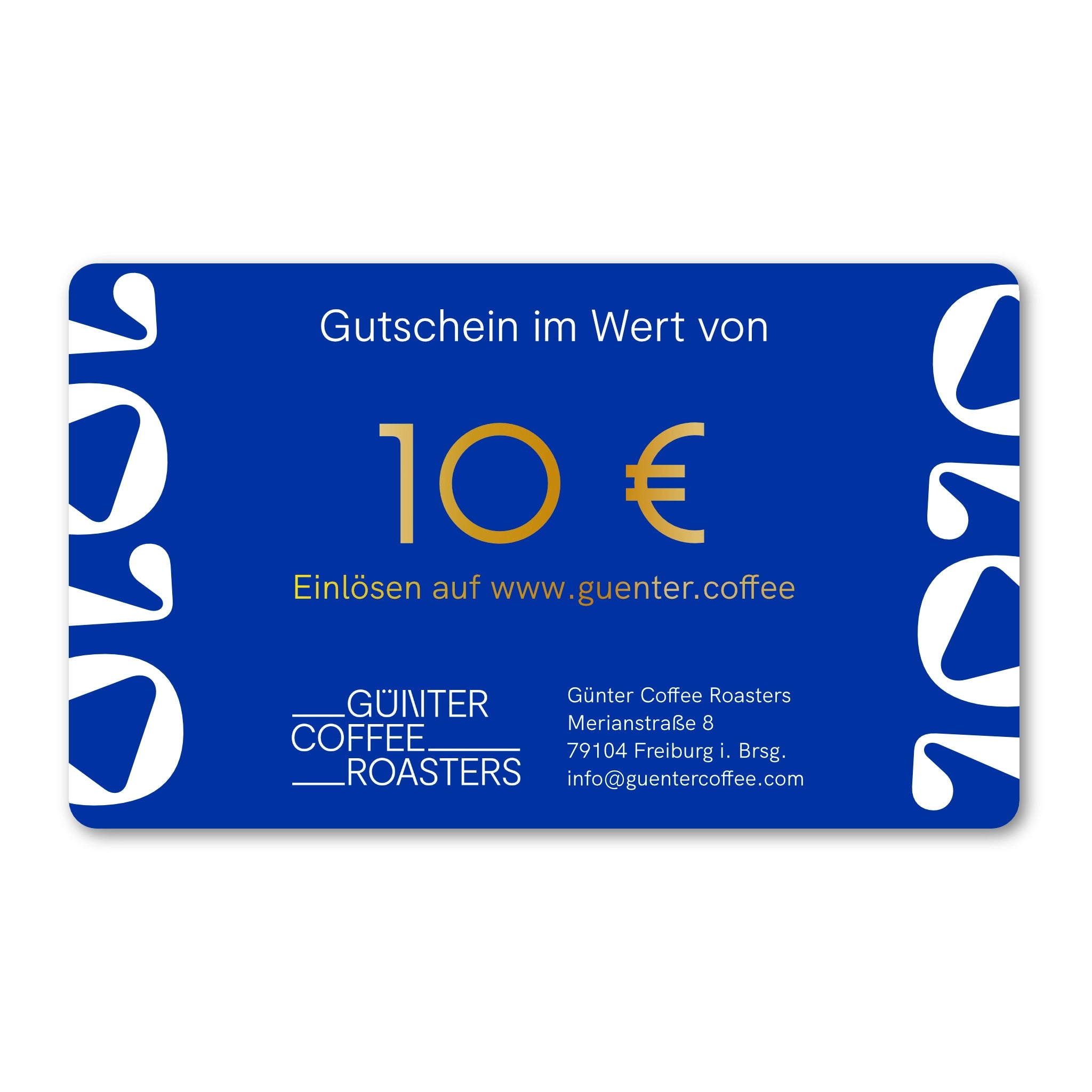 Produktbild digitaler Geschenkgutschein im Wert von 10 €.