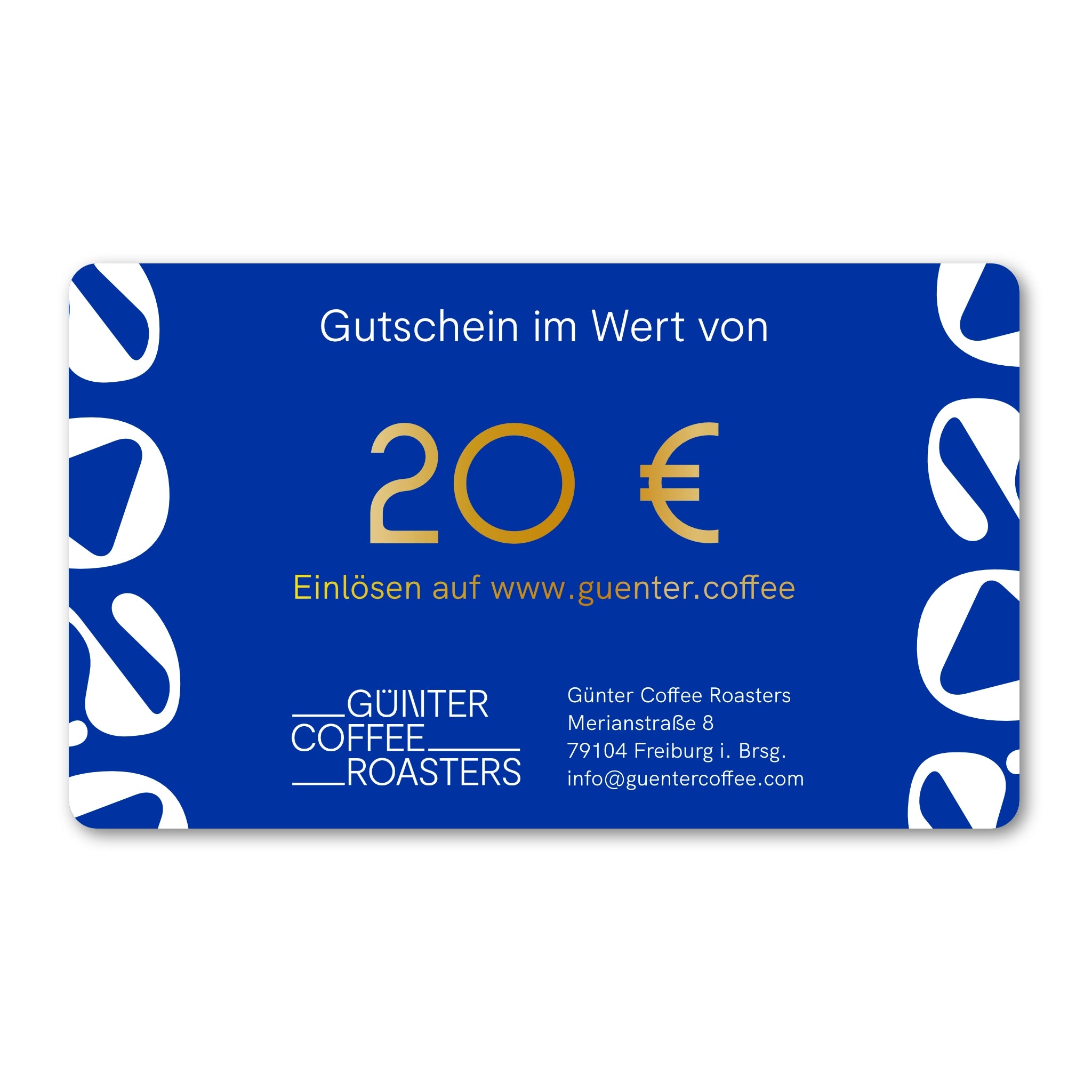 Produktbild digitaler Geschenkgutschein im Wert von 20 €.