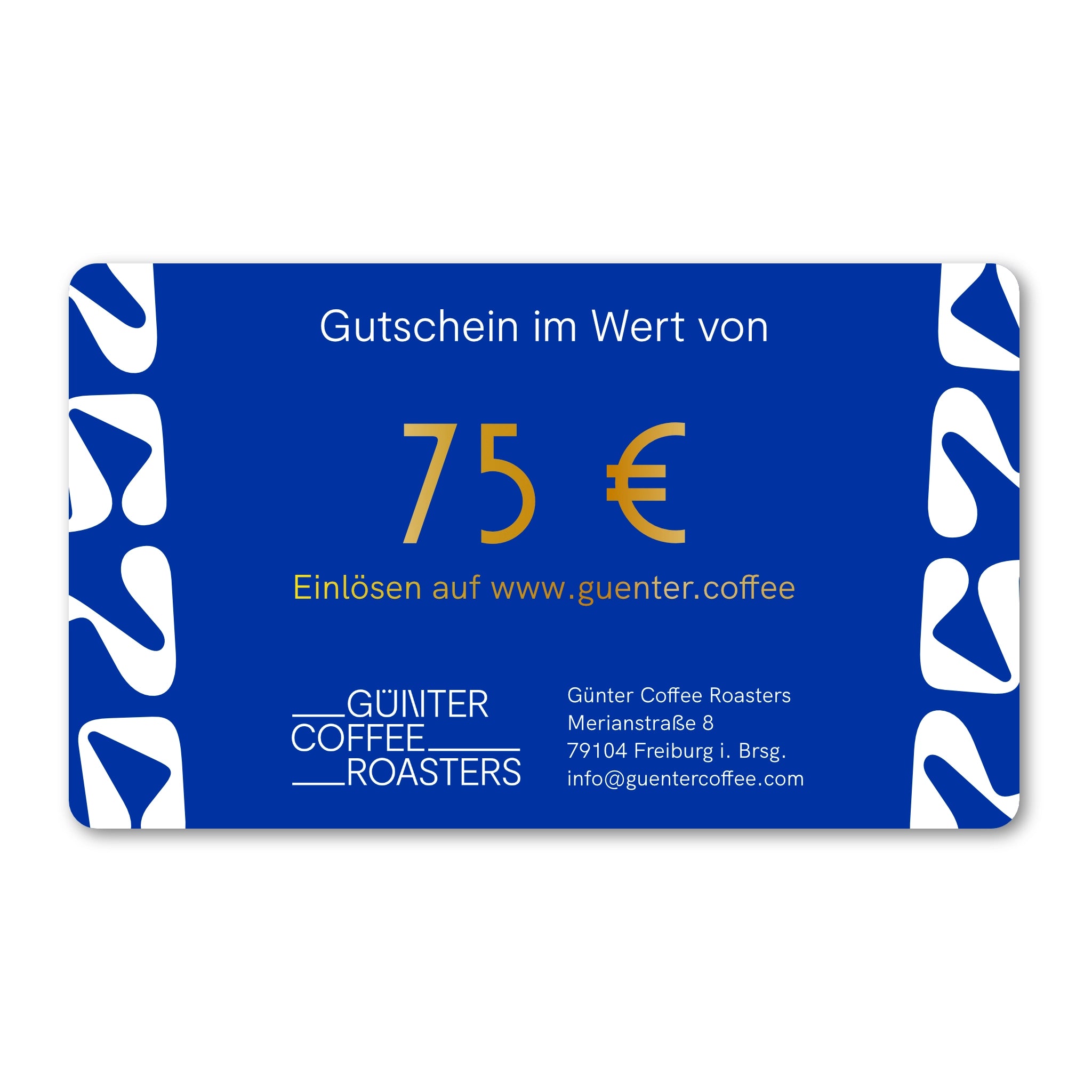 Produktbild digitaler Geschenkgutschein im Wert von 75 €.