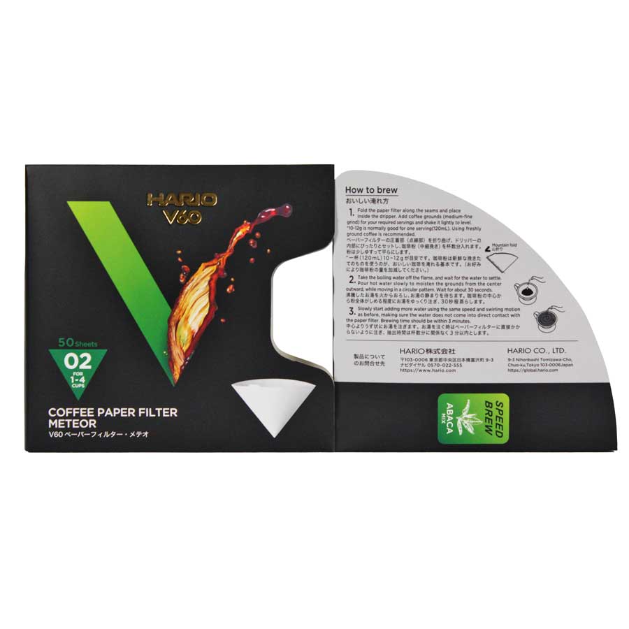 Kaffeefilter Hario Meteor Paper Filter V60 02