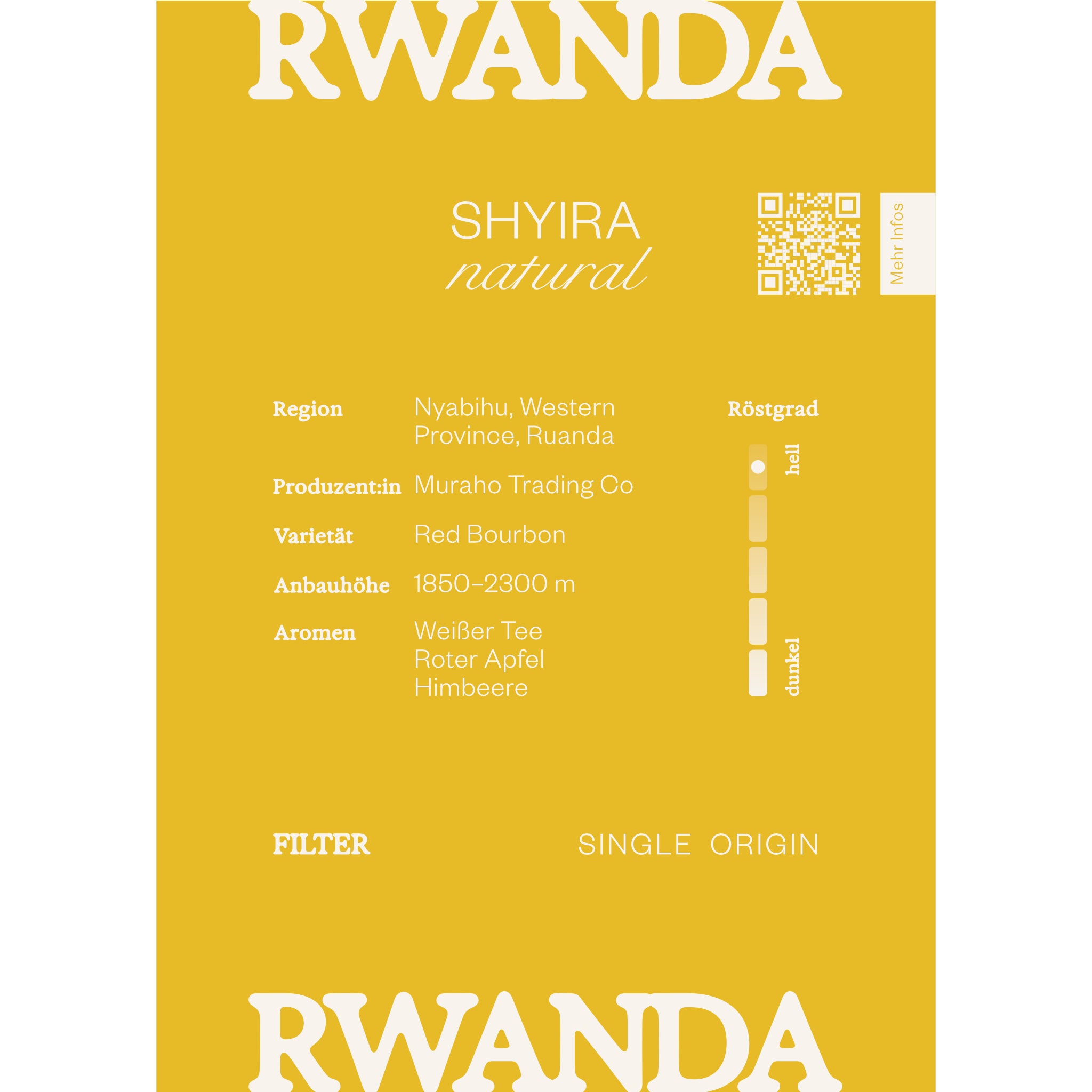 Infokarte Rwanda Shyira Filterkaffee