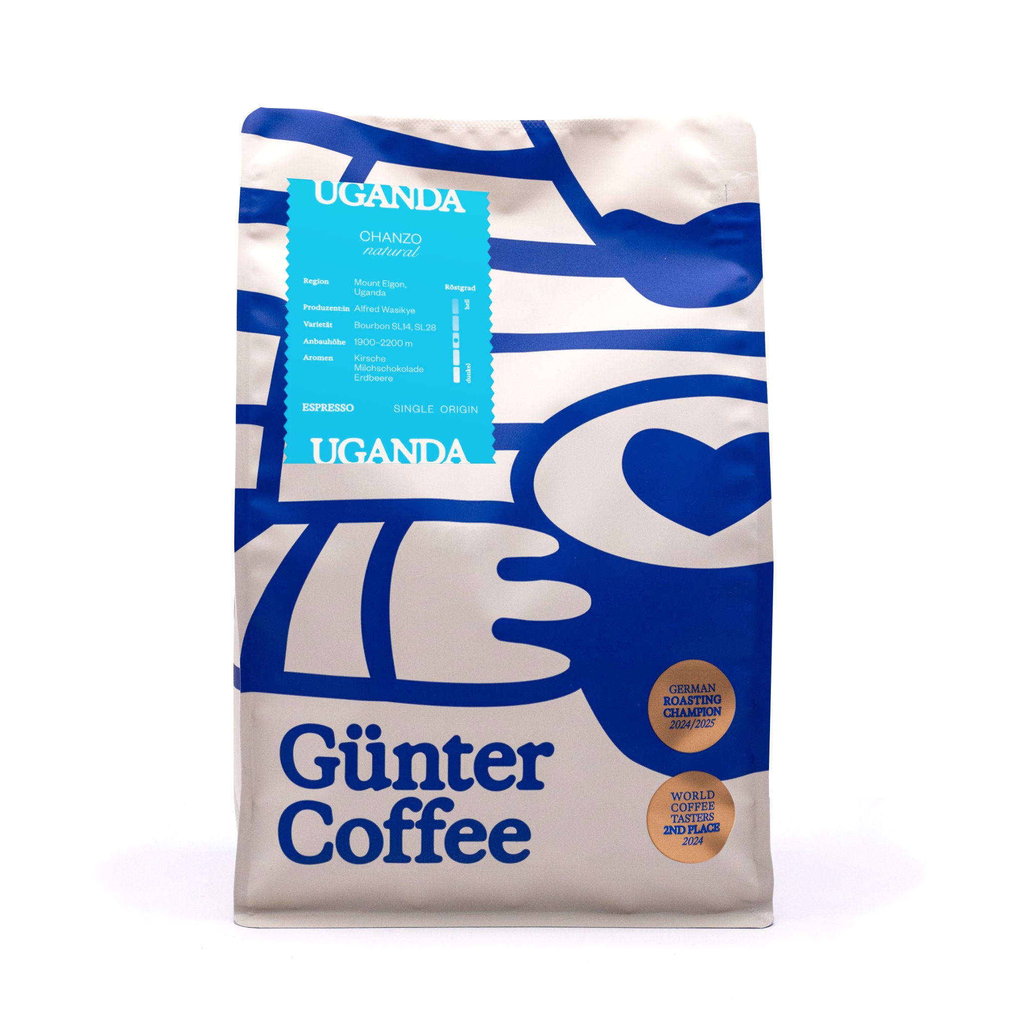 Produktverpackung Uganda Chanzo 1kg
