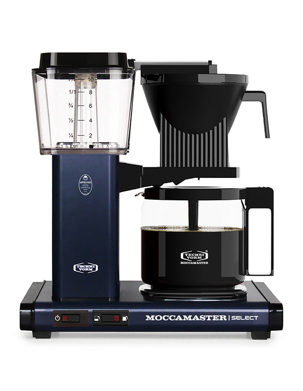 Moccamaster KBG Select in midnight blue.