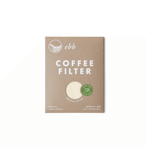Produktfoto des wiederverwendbaren Kaffeefilters von Ebb für die Kalita-Wave-Zubereitung (Flachbett Handfilter).
